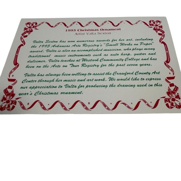 Van Buren Depot 1995 Gold Tone Train Station Ornament Collectible Rare Vintage - Picture 7 of 9